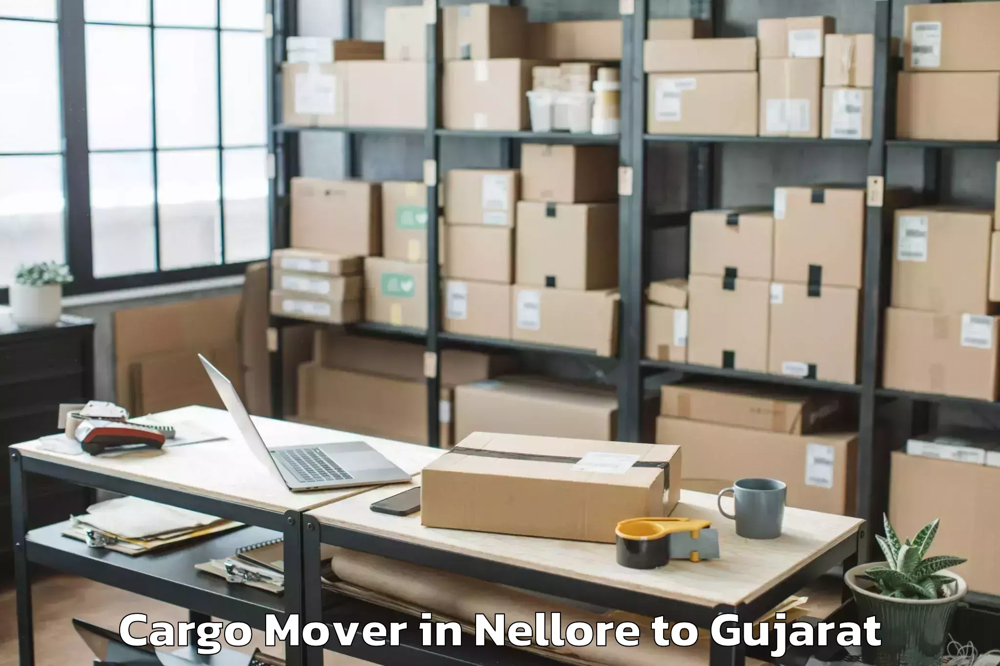 Book Nellore to Jambughoda Cargo Mover Online